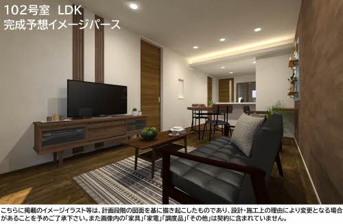 熊本市中央区大江６丁目の賃貸マンションの内装