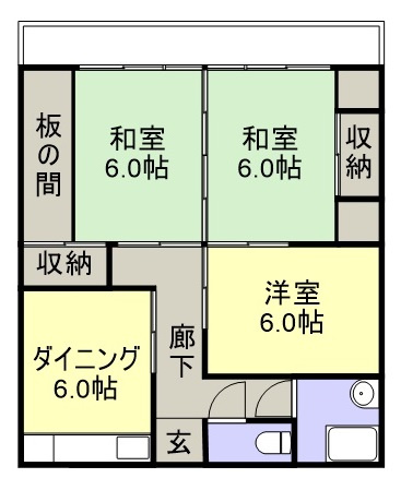 サニーコートの間取り