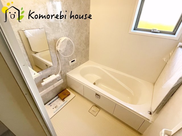 さいたま市指扇領別所　　新築一戸建て　リーブルガーデン　01の浴室|日々の疲れを癒すお風呂付です