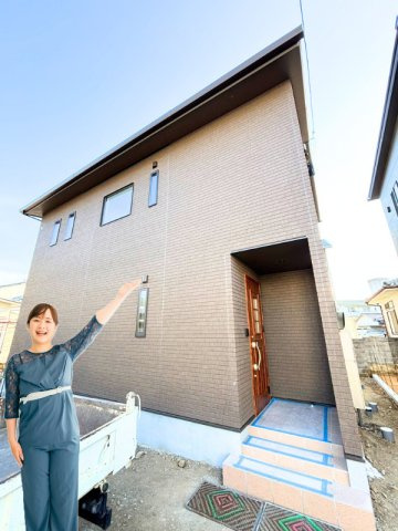 北久米町の新築のおうち　松山市北久米町新築戸建の外観|きれいな外観です