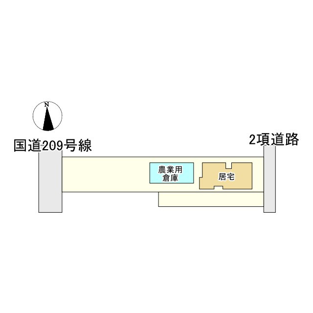 筑後市尾島中古戸建の区画図