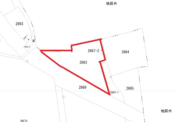 【土地図】 | 磐田市一言　住宅用地 | 454㎡(137.33坪)