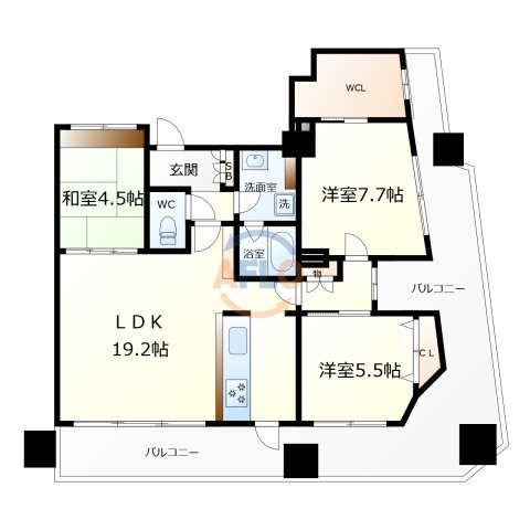メルベーユ城東の間取り|メルベーユ城東　間取り