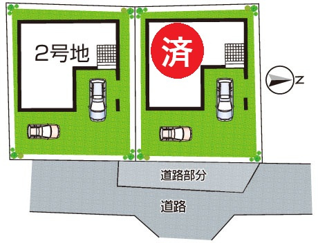 大津市錦織　第1期　新築一戸建ての区画図|全２区画