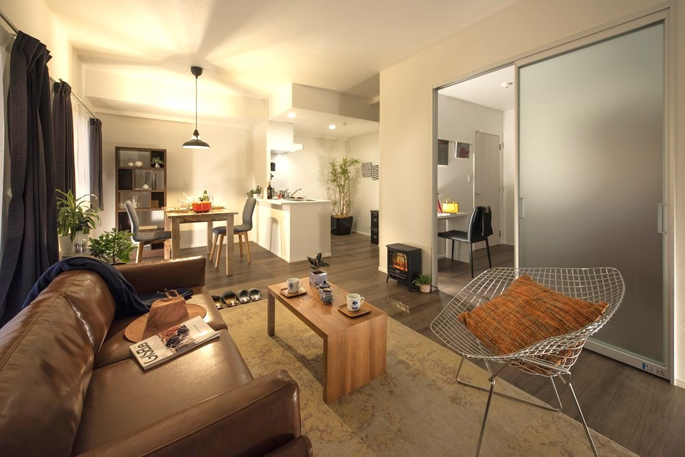 エンクレスト博多EAST PARKの居間・リビング|ゆったり過ごせるリビングです