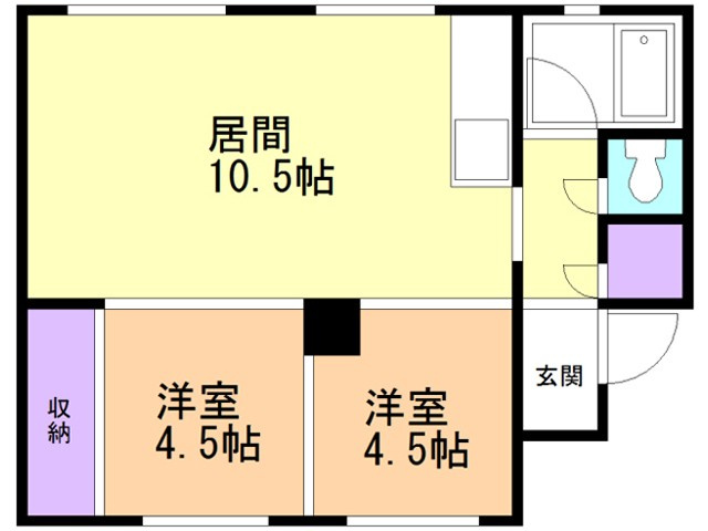 スワンマンションの間取り