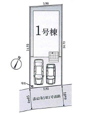 和光市白子1期の区画図
