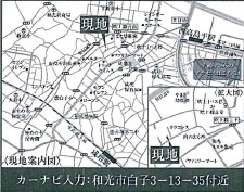 和光市白子1期の地図
