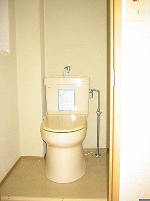 遠野市早瀬町２丁目のアパートのトイレ