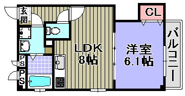 エフォールヒロIIの間取り