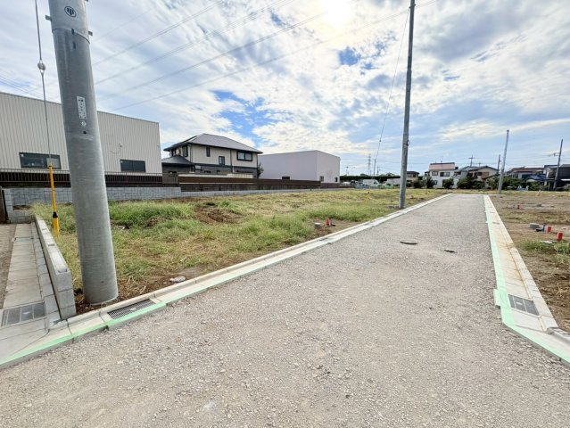 川越市むさし野南　建築条件付き売地　「南大塚駅」徒歩23分　【福原小学区】の前面道路含む現地写真