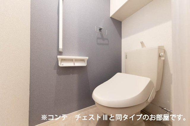 ワーズイヤー１２のトイレ|落ち着いた色調のトイレです