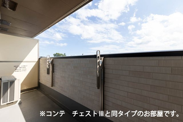 ワーズイヤー１２のバルコニー|落ち着いた時間を過ごせるバルコニーです