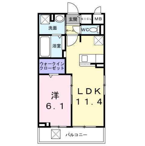 ワーズイヤー１２の間取り
