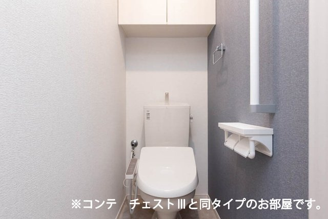 ワーズイヤー１２のトイレ|落ち着いた色調のトイレです