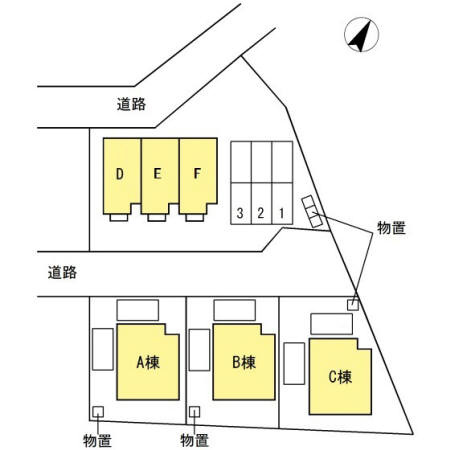 カシオペアヒルズの区画図