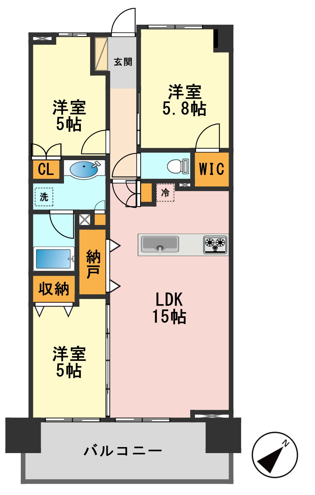 プラウド瑞江の間取り