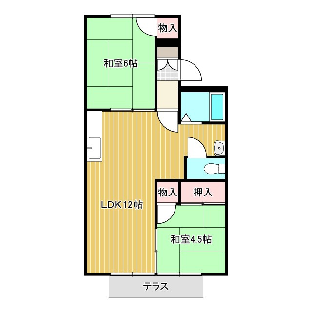 冬築タウンＢ棟の間取り