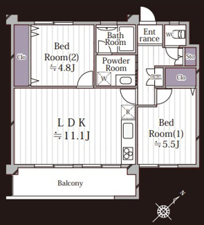 【間取り】 | 汐見台団地3504号棟 | 南東角部屋・日当たり通風良好・1階住戸
