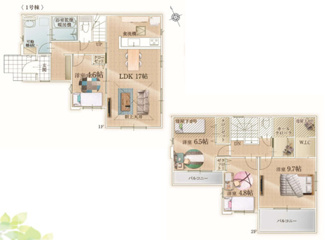 【間取り】 | 千葉市稲毛区長沼町　新築分譲住宅１号棟 | 千葉市稲毛区長沼町　１号棟　４LDK