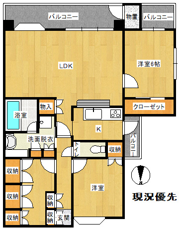 サーパス鉄砲町の間取り