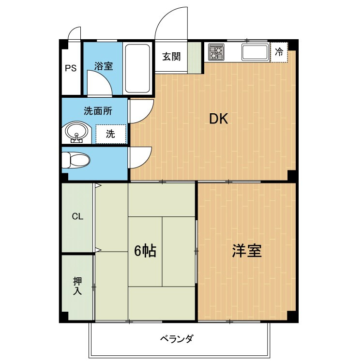 アメニティ出水Ⅲの間取り