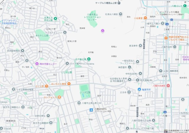 八幡市八幡石不動　第1期　新築一戸建ての地図