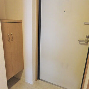 グリーンハイム三軒の玄関