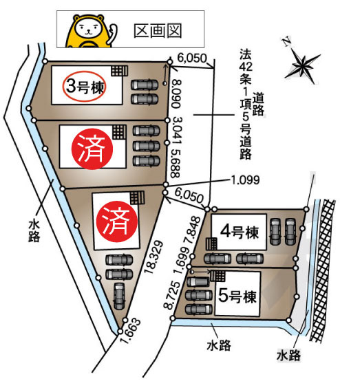 【区画図】 | 裾野市佐野第7 新築建売分譲住宅 土地＋建物 TW05877 | 裾野市佐野　区画図