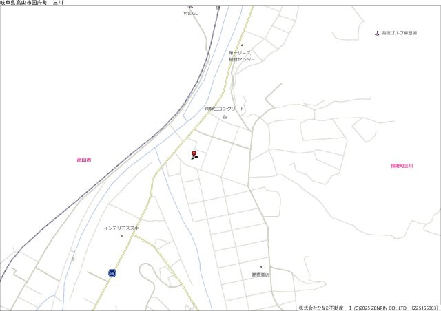 2/24成約　戸建　高山市国府町三川　50万の地図