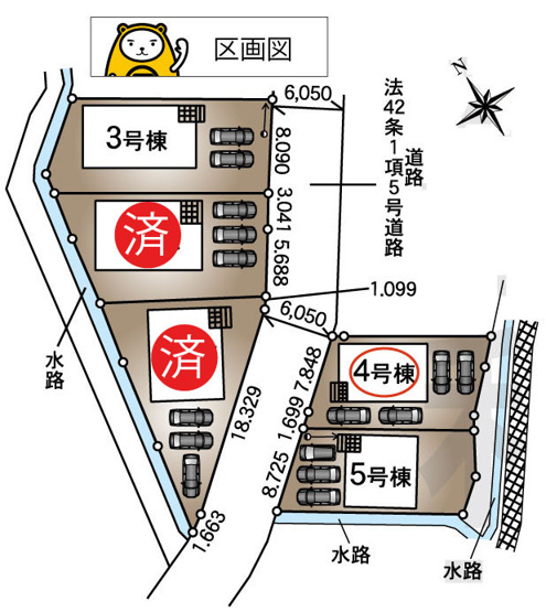 【区画図】 | 裾野市佐野第7 新築建売分譲住宅 土地＋建物 TW05877 | 裾野市佐野　区画図