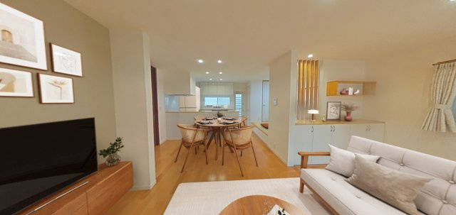 加古川市別府町新野辺のその他|【吹抜】
2階から階下の様子を確認できます。空間につながりがあるので、家族の気配を感じやすい設計。自然とコミュニケーションも深まりそうです。