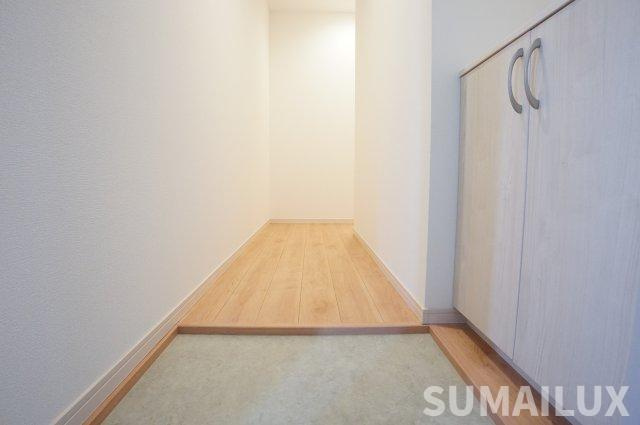 熊本市中央区渡鹿７丁目のアパートの玄関