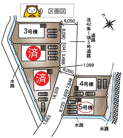 【区画図】 | 裾野市佐野第7 新築建売分譲住宅 土地＋建物 TW05877 | 裾野市佐野　区画図