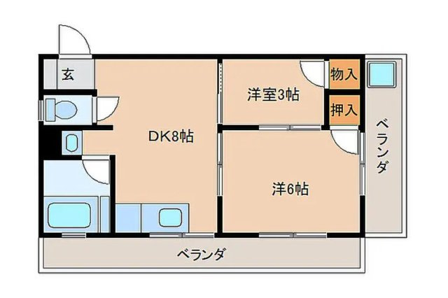 【岐阜県】瑞穂市　1棟収益マンションの間取り