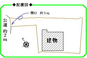 中津川市坂下の中古一戸建の区画図