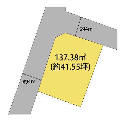 和歌山市粟・土地・127379の区画図