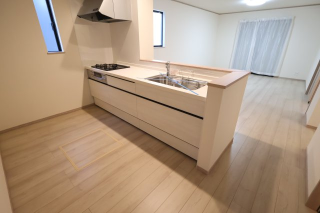 《仲介手数料無料》北区吉野町２丁目192-11新築一戸建てハートフルタウンのキッチン|撮影日 2025年11月10日 15:00 晴れ