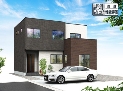 【外観パース】 | 静岡市駿河区中島 23期 新築一戸建て 2号棟 | 外観パースです