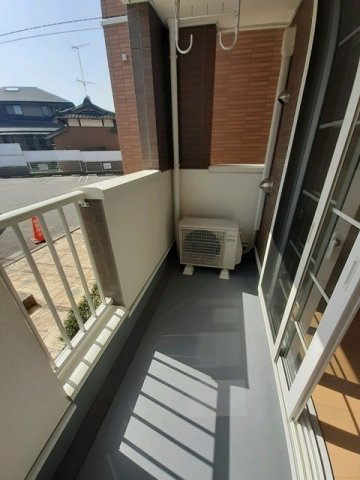 ハピネス　Ｂのバルコニー