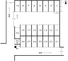 【間取り】 | 田辺駐車場(軽枠）