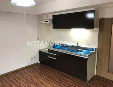 アマデウスⅶのキッチン|広い上下収納付きのキッチンスペースです◇