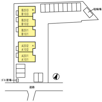 【区画図】 | ゴールドクエスト B棟