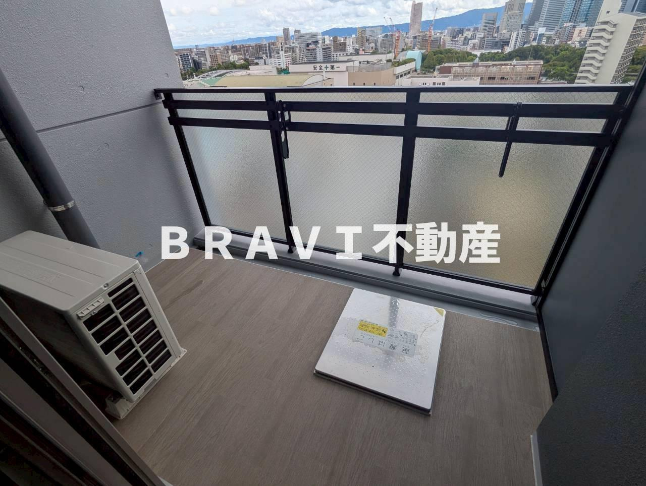 S-RESIDENCE天満橋ar BRAVI不動産のバルコニー|陽当たり良好なバルコニー