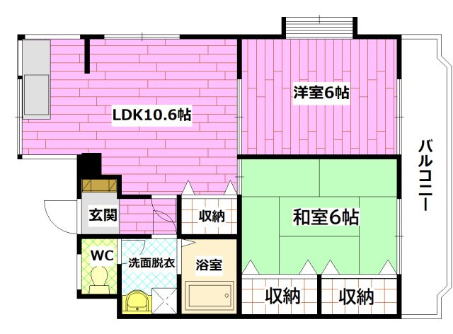 カルチェ田中の間取り
