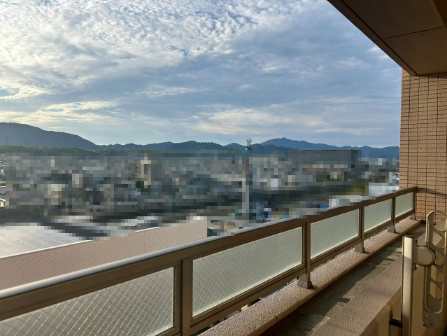 【価格改定】レスポワール向日町ステーションフロントA棟の展望|10階建て8階部分の眺望は絶景です。