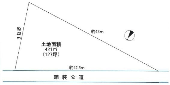 坂戸市紺屋　資材置場用地　東武東上線『若葉駅』徒歩44分　【三芳野小学区】の土地図