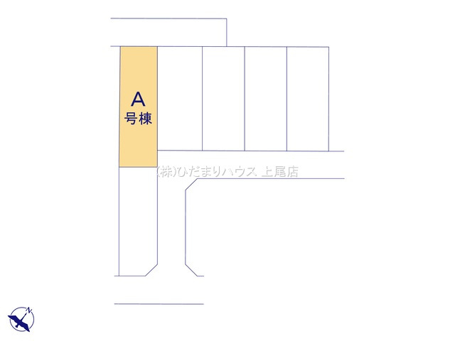 上尾市上第17　新築戸建　ハートフルAの区画図