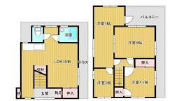 鈴蘭台北町1丁目戸建ての間取り