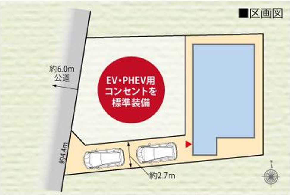 LOVEING TOWN 所沢市上新井２丁目　全１棟の区画図